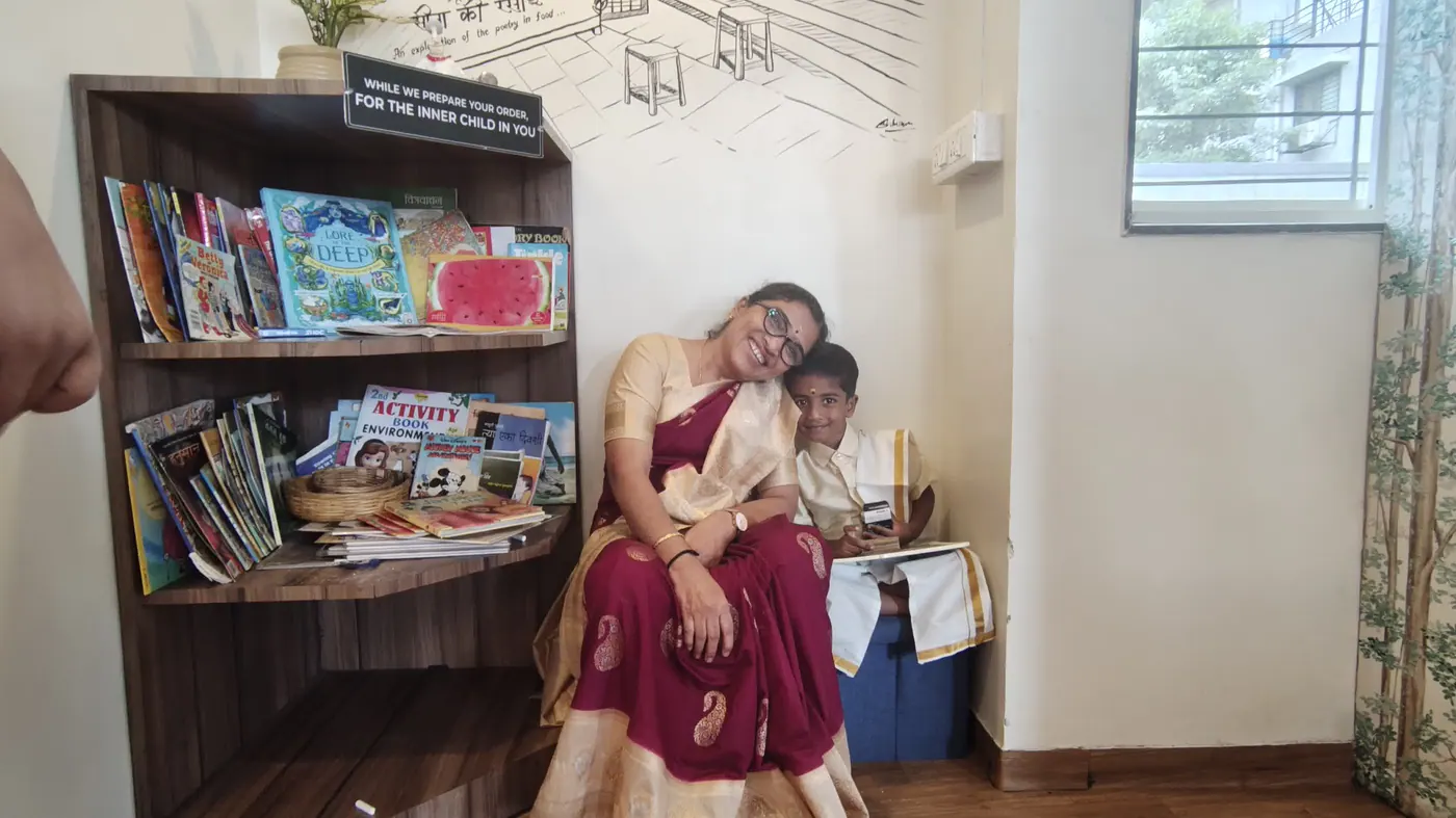 Guests sharing a moment at Bhoomi
